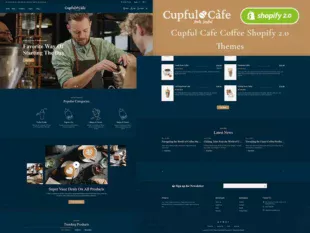 CupfulCafe - Coffee Cafe & Food Shop - Shopify Theme