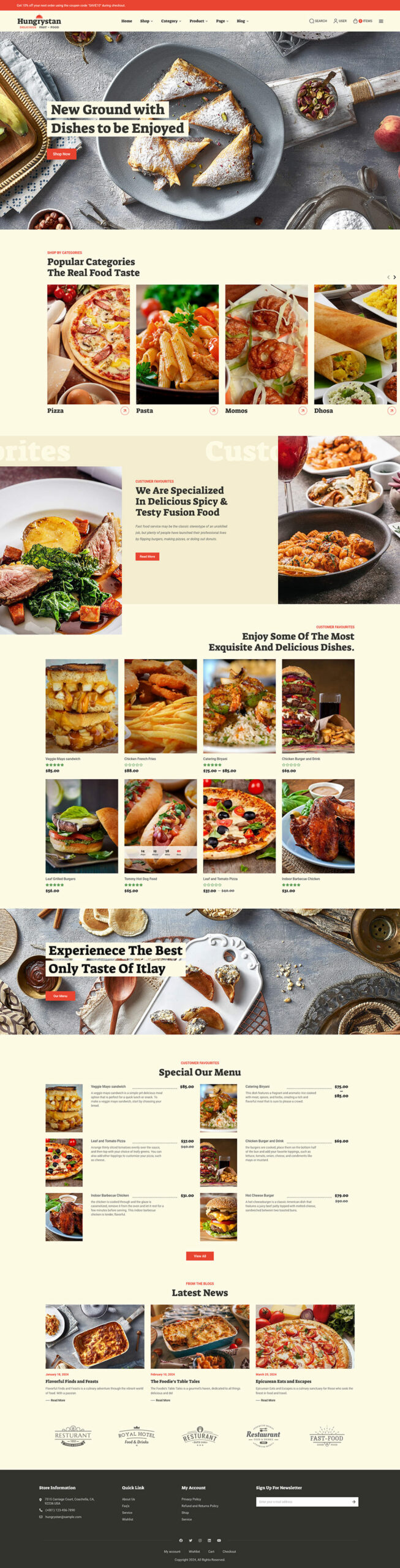 Hungrystan - WooCommerce Theme For HoReCa, Fast Food, Cafes & Restaurants