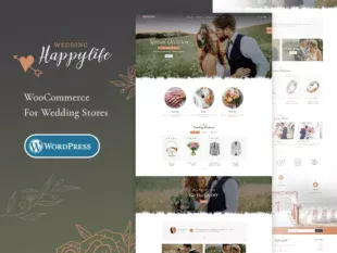 HappyLife – WooCommerce Minimal Theme for Wedding Stores