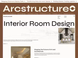 ArcStructure - Szablon Webflow dla architektury i projektowania