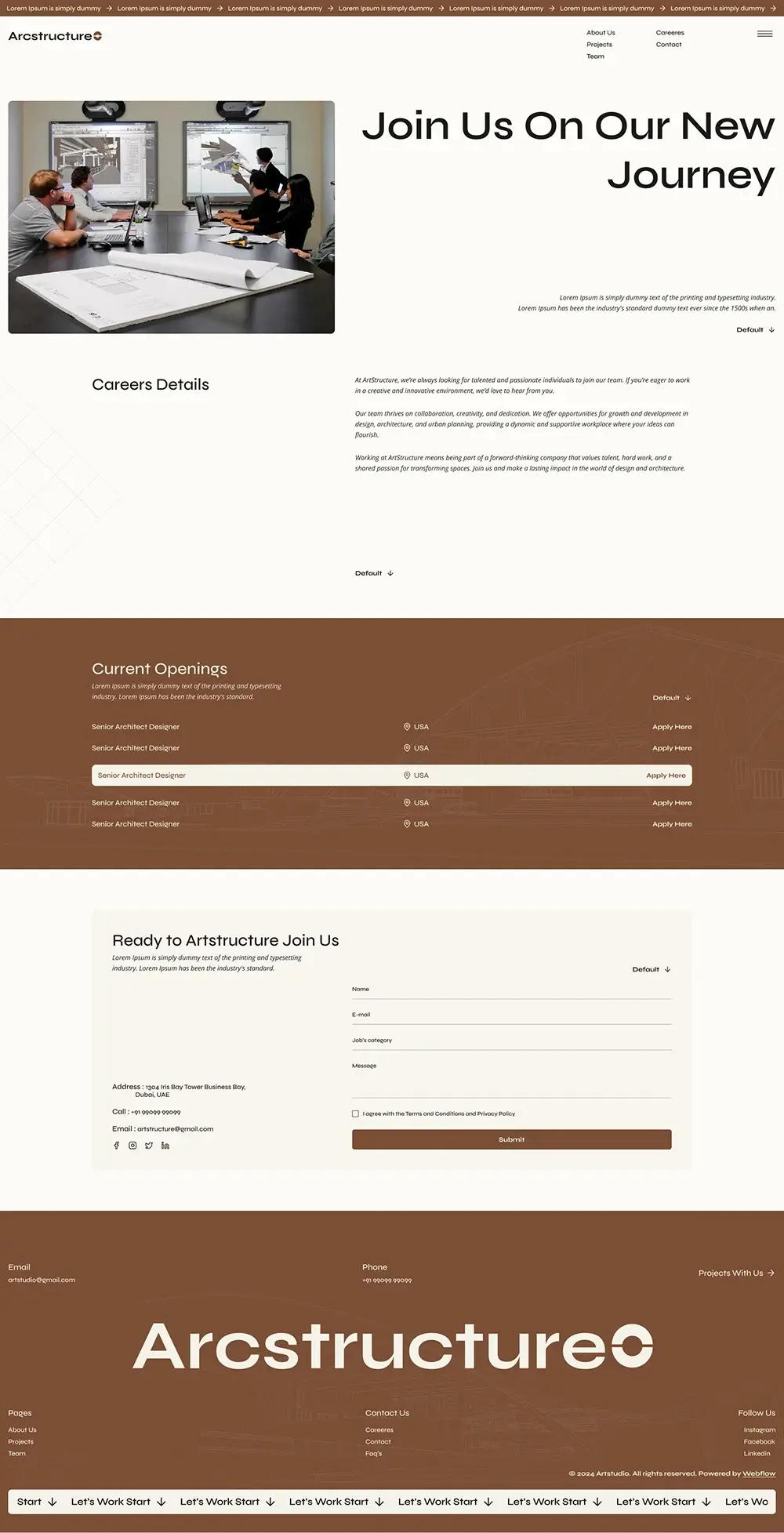 ArcStructure - Architecture & Design Website Figma Template