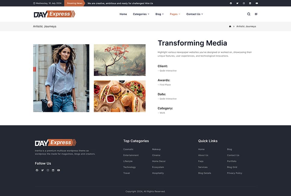 DayExpress - News & Blogging WordPress Theme for Daily News