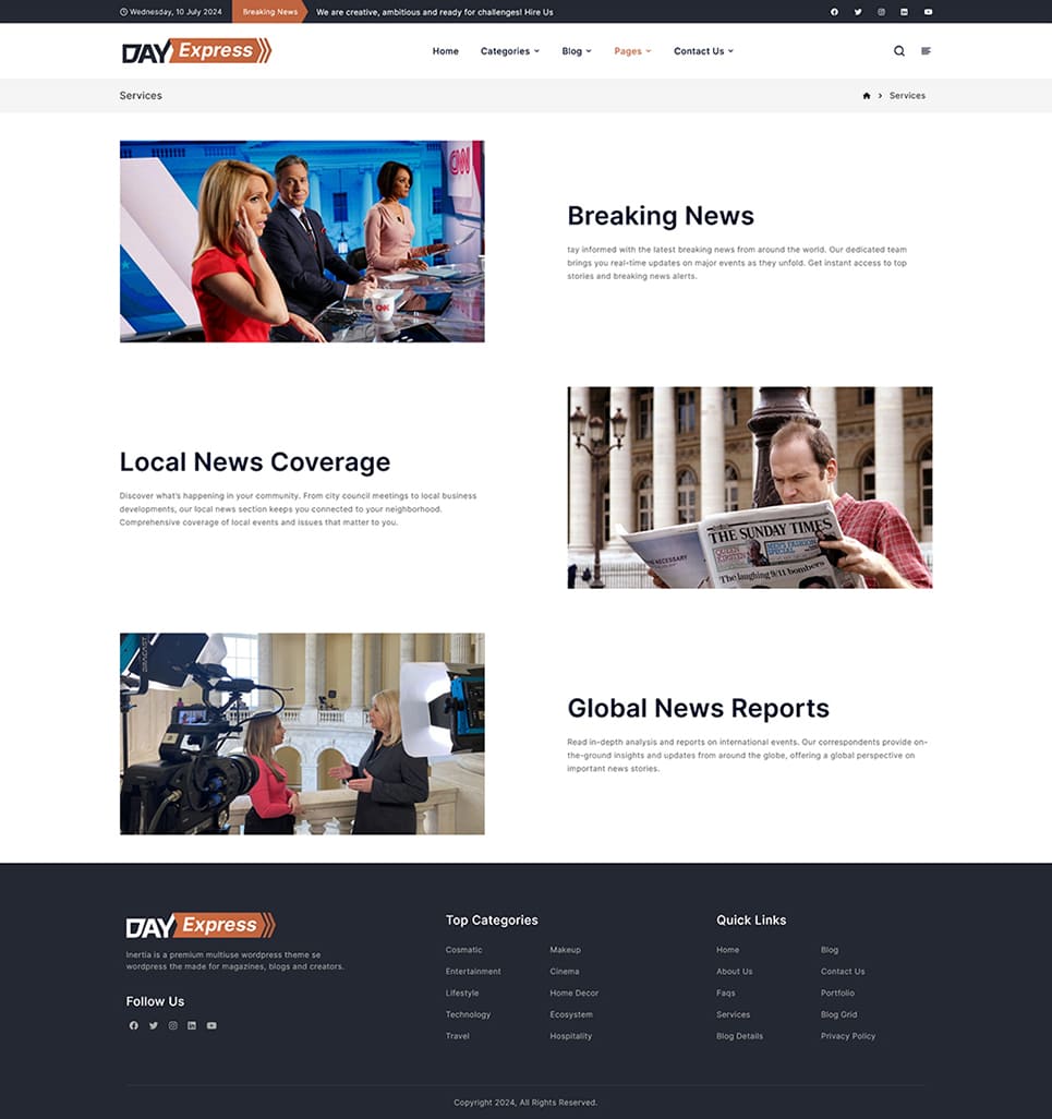 DayExpress - News & Blogging WordPress Theme for Daily News