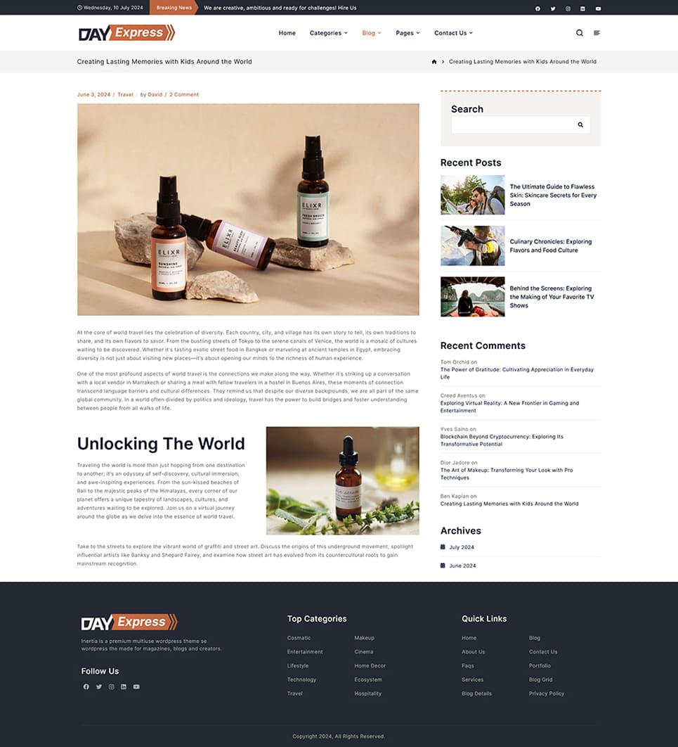 DayExpress - News & Blogging WordPress Theme for Daily News