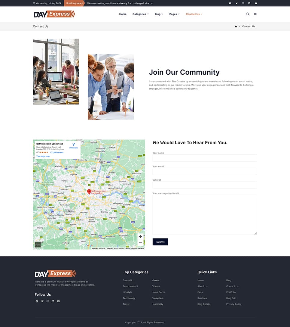 DayExpress - News & Blogging WordPress Theme for Daily News