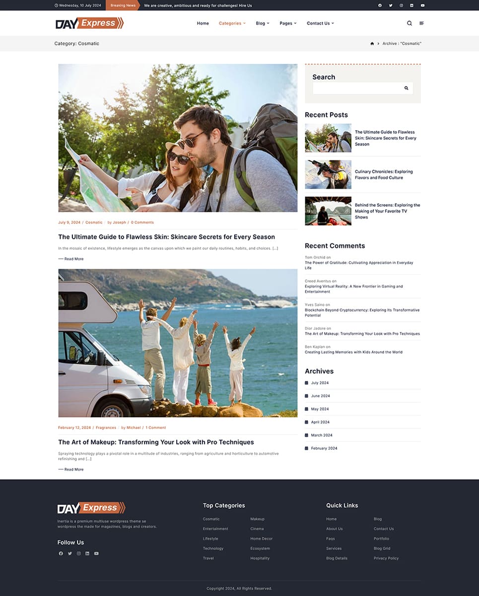 DayExpress - News & Blogging WordPress Theme for Daily News