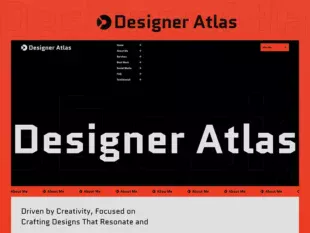 Designer Atlas - Modello di sito web per portfolio e agenzie