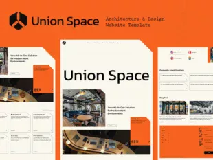 Union Space - Szablon Webflow dla architektury i projektowania