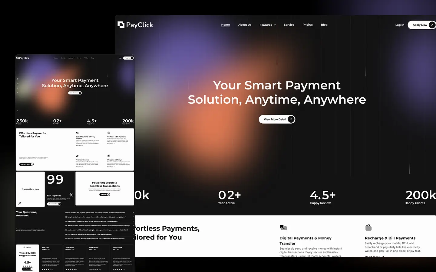 PayClick - Fintech, Payment & Technology - Webflow Template