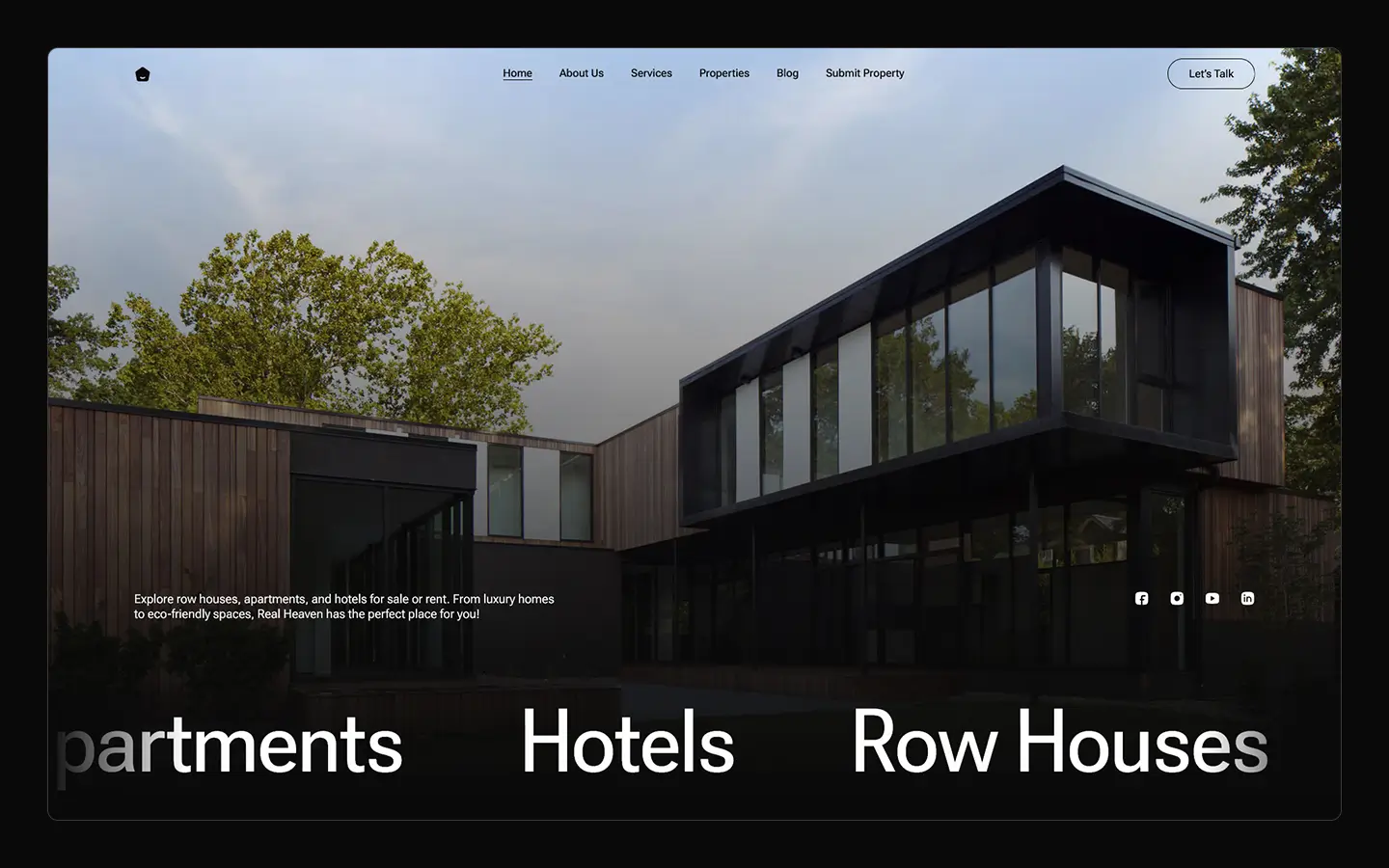 Heavenest - Plantilla de flujo web de arquitectura y diseño