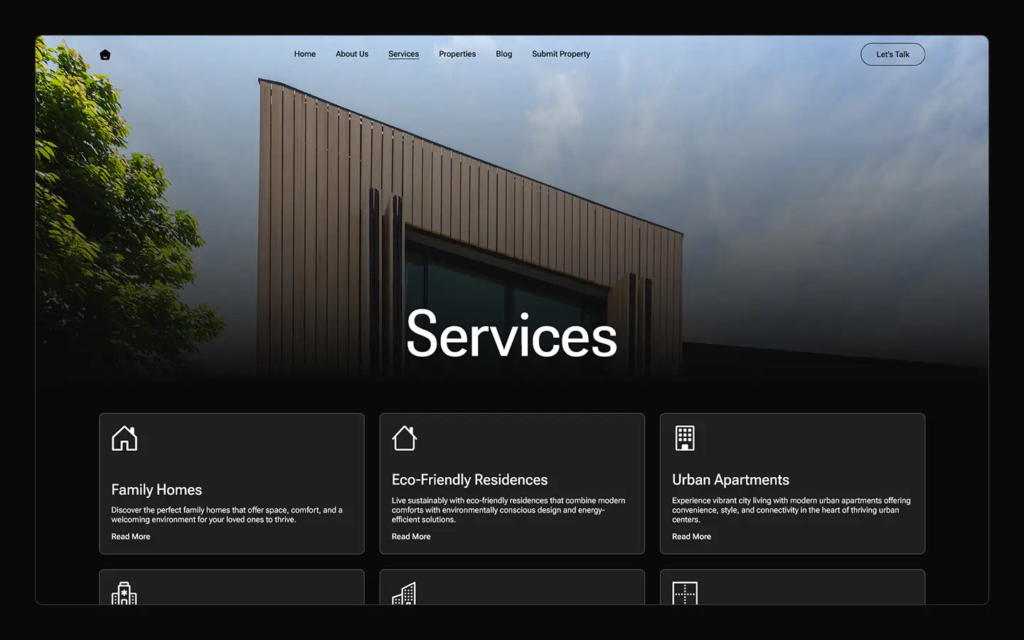 Heavenest - Plantilla de flujo web de arquitectura y diseño