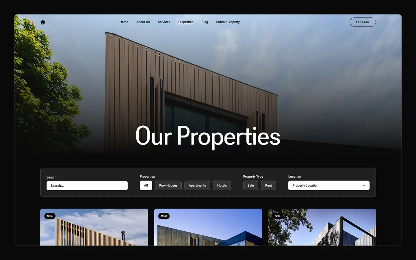 Heavenest - Plantilla de flujo web de arquitectura y diseño