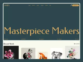 Inkart - Artist, Painter & E-Commerce Webflow Template