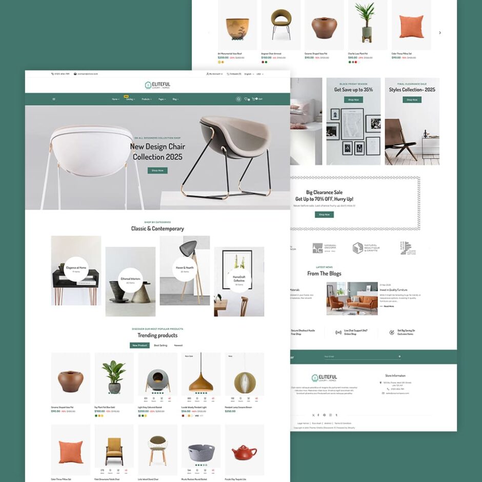 Eliteful - Home Decor & Furniture - Shopify Responsive Theme