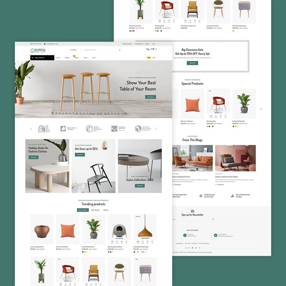Eliteful - Home Decor & Furniture - Shopify Responsive Theme