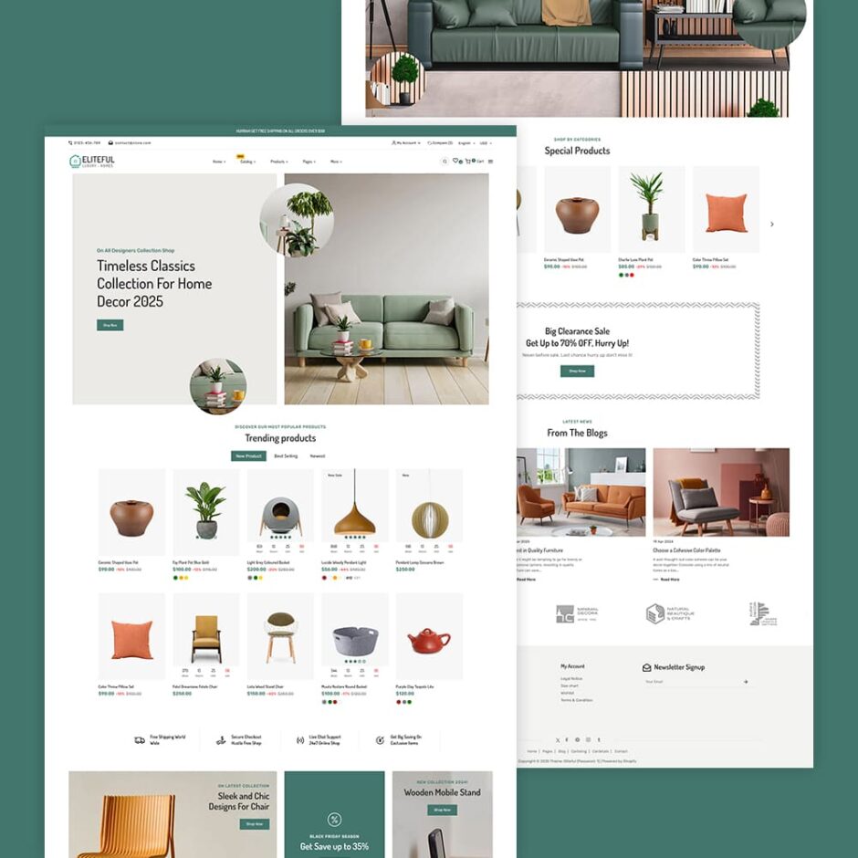 Eliteful - Home Decor & Furniture - Shopify Responsive Theme