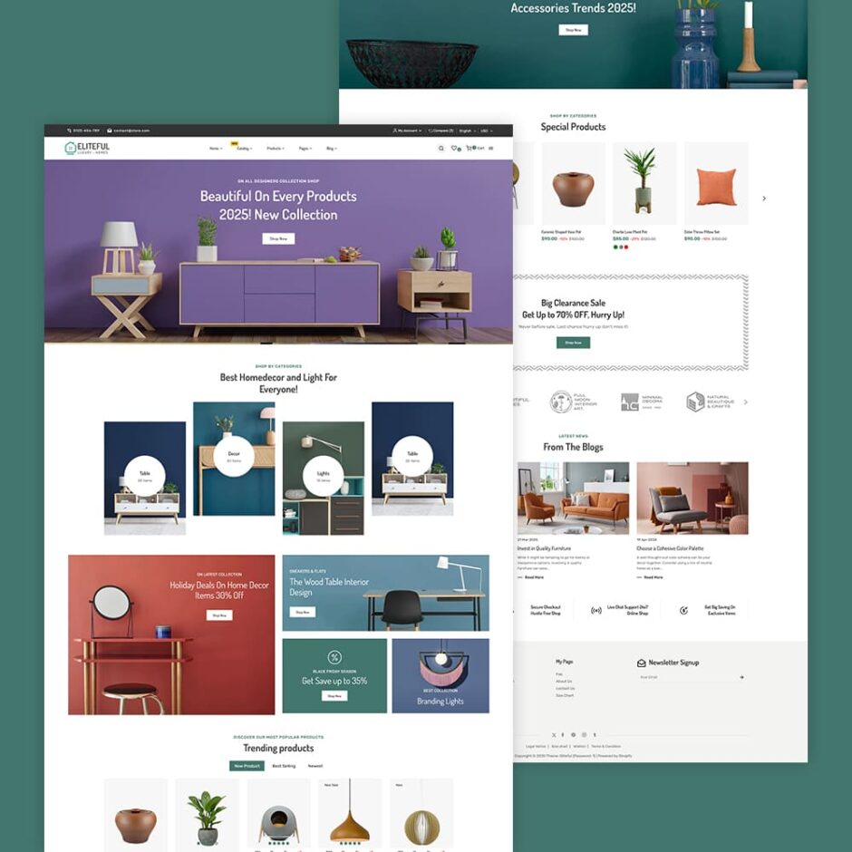 Eliteful - Home Decor & Furniture - Shopify Responsive Theme