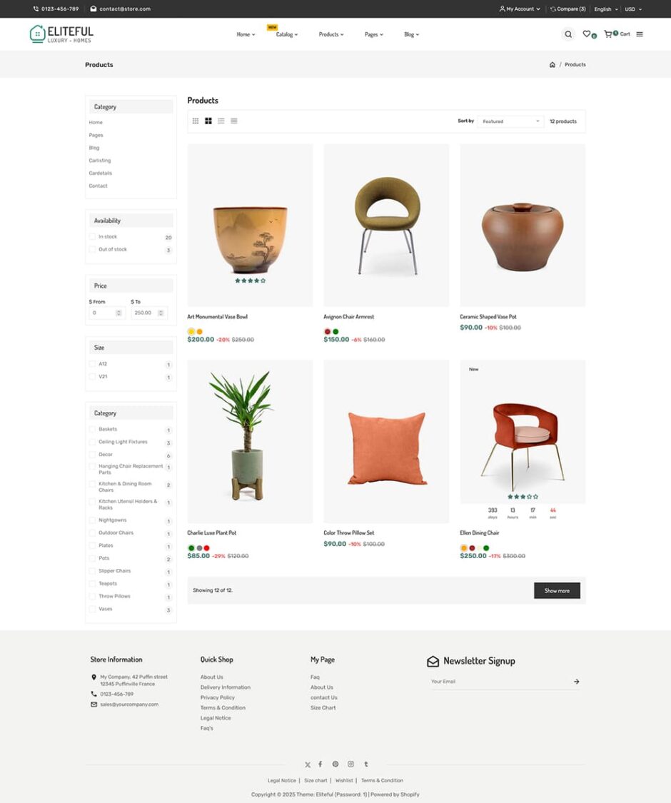 Eliteful - Home Decor & Furniture - Shopify Responsive Theme
