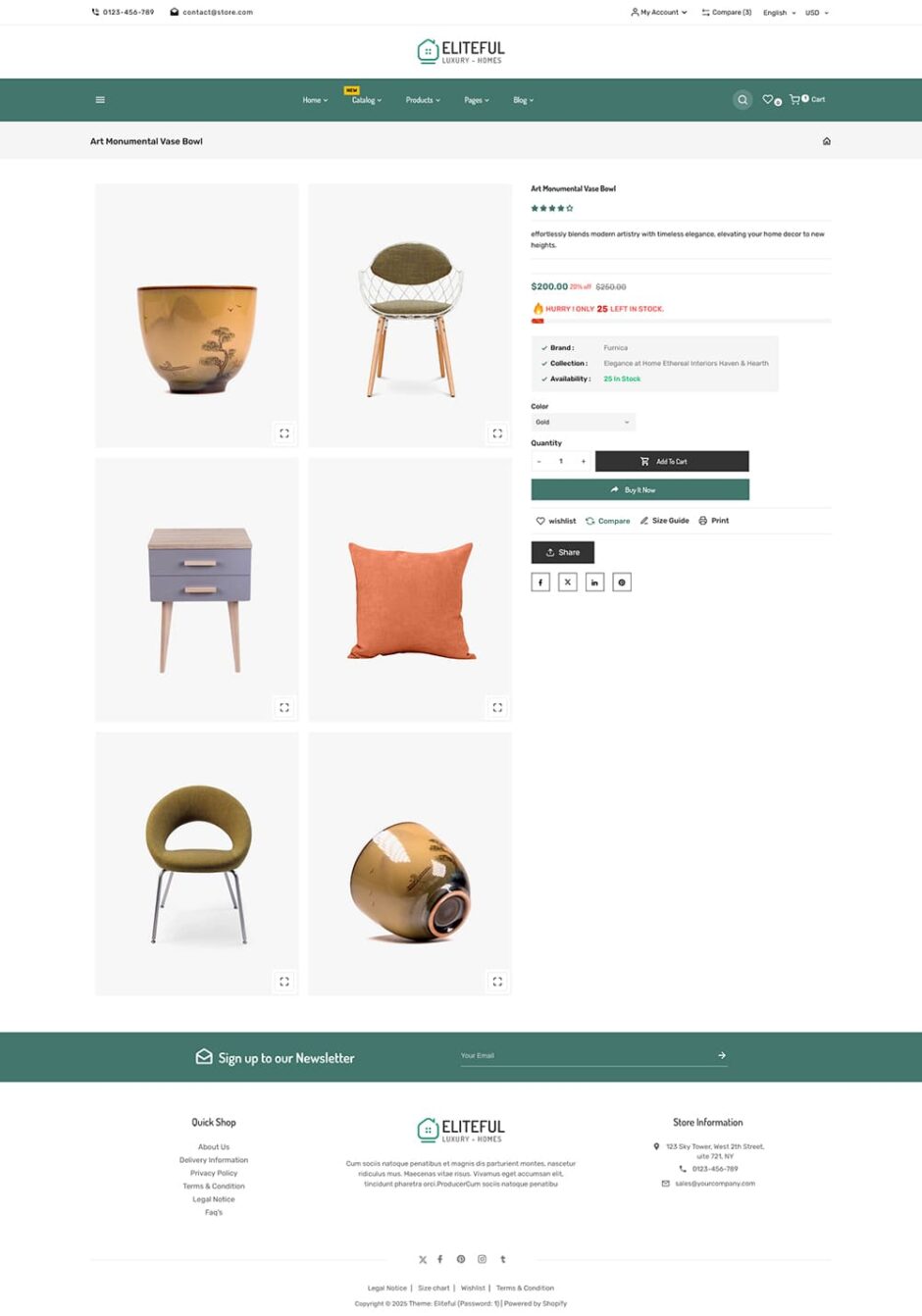 Eliteful - Home Decor & Furniture - Shopify Responsive Theme