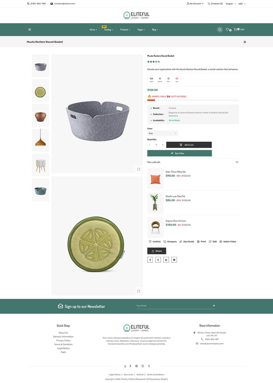Eliteful - Home Decor & Furniture - Shopify Responsive Theme