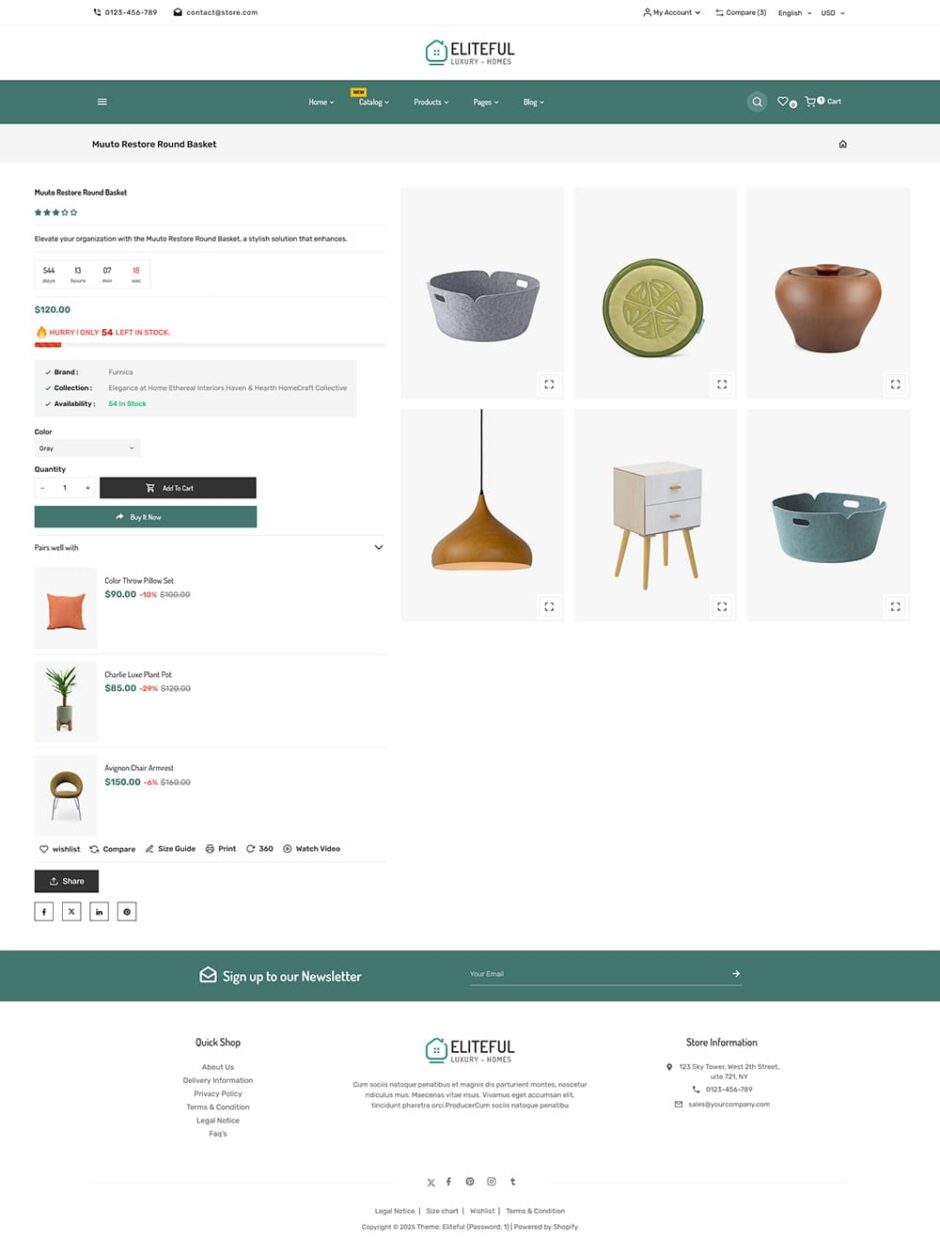 Eliteful - Home Decor & Furniture - Shopify Responsive Theme