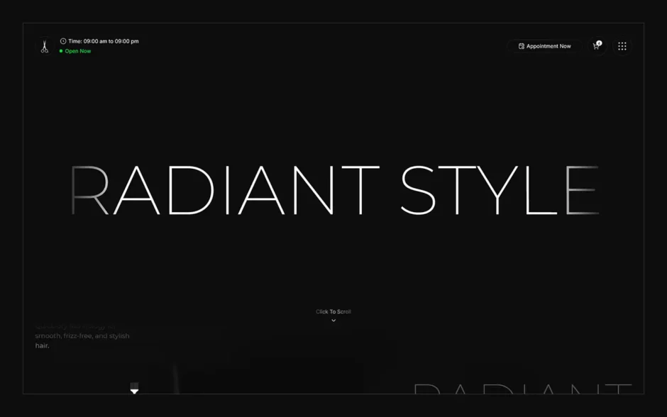 Radiant Style - Hair & Beauty Webflow eCommerce Template
