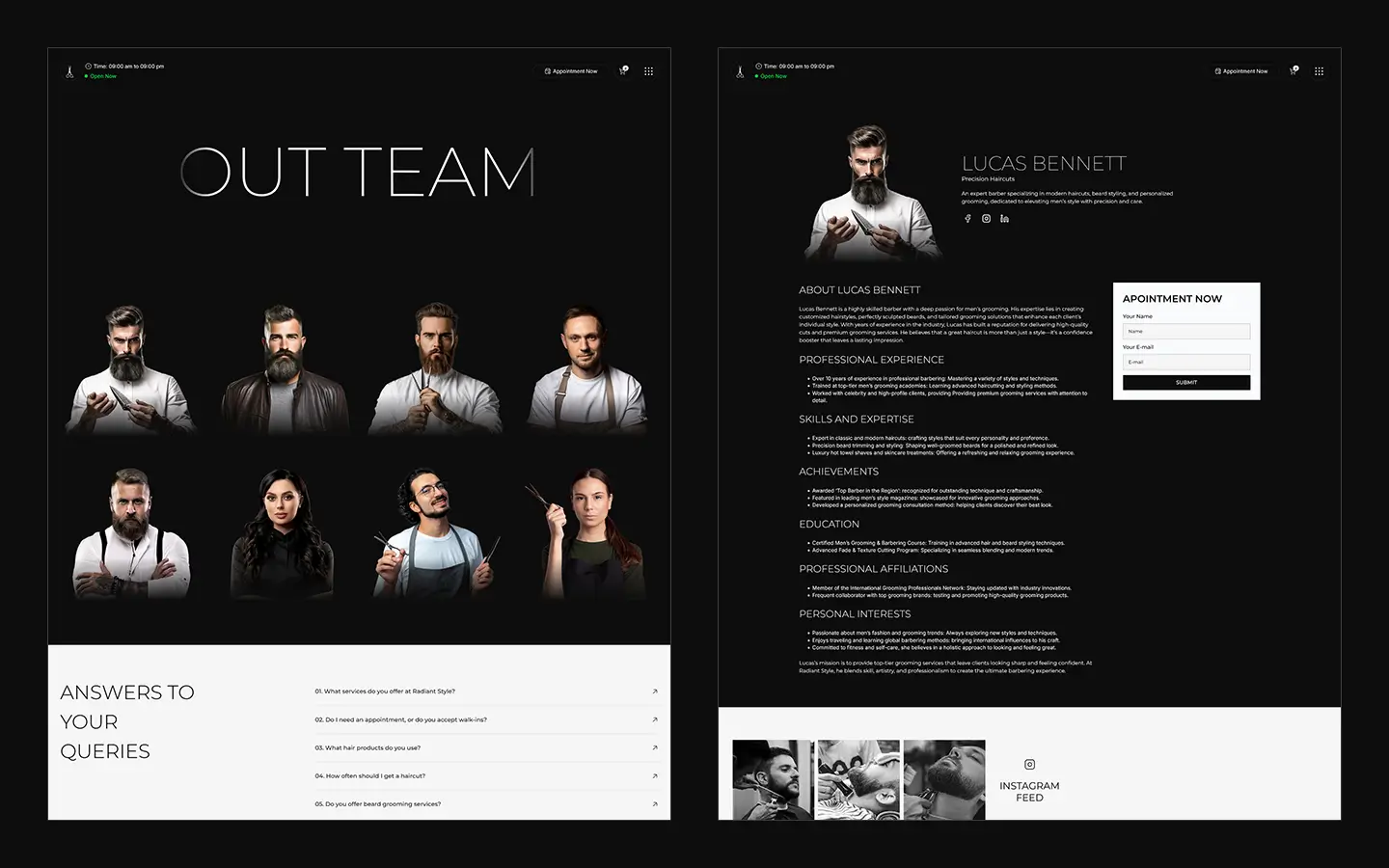 Radiant Style - Hair & Beauty Webflow eCommerce Template