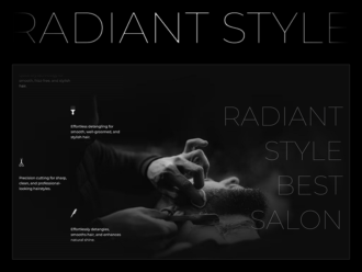 Radiant Style - Hair & Beauty Webflow eCommerce Template
