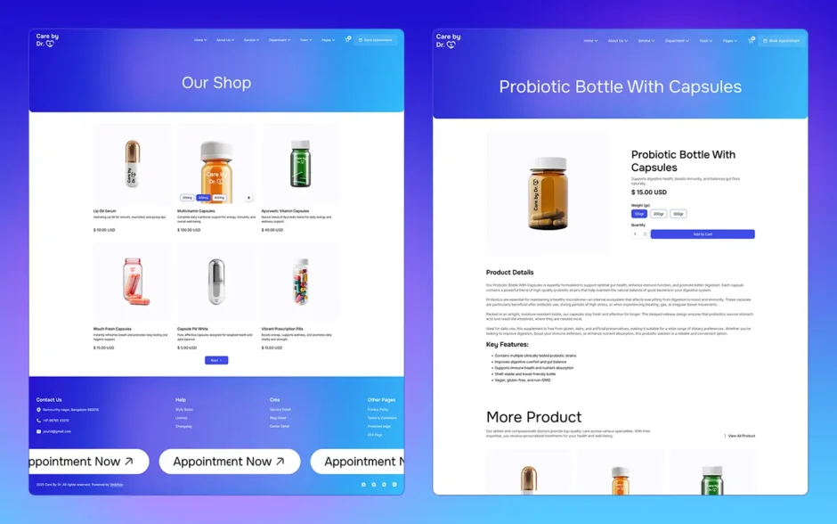 CareByDr - Medical Webflow Template