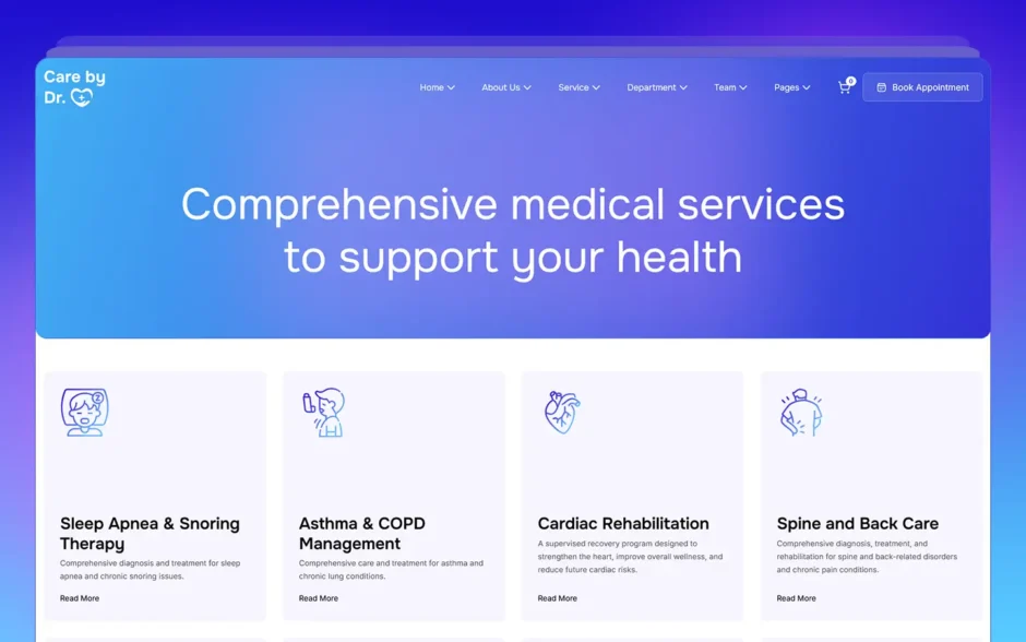 CareByDr - Medical Webflow Template