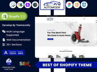 AutoModif - Car Parts & Mod Accessories Shopify Theme
