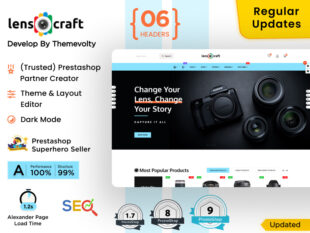 Lenscraft - Camera Lens & Accessories PrestaShop Theme