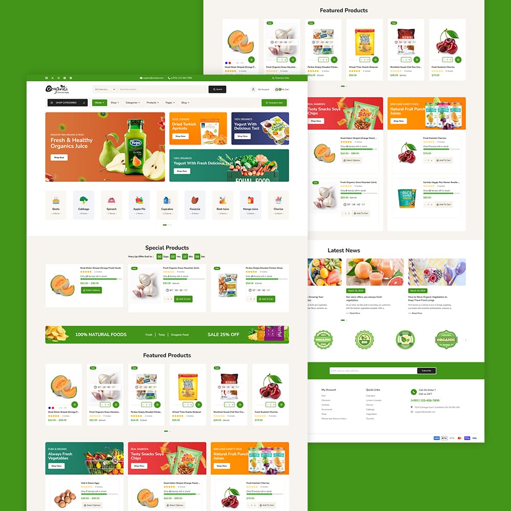 Organici - Fresh Food & Grocery Store - WooCommerce Multi-Purpose Theme Organici - Fresh Food & Grocery Store - WooCommerce Multi-Purpose Theme