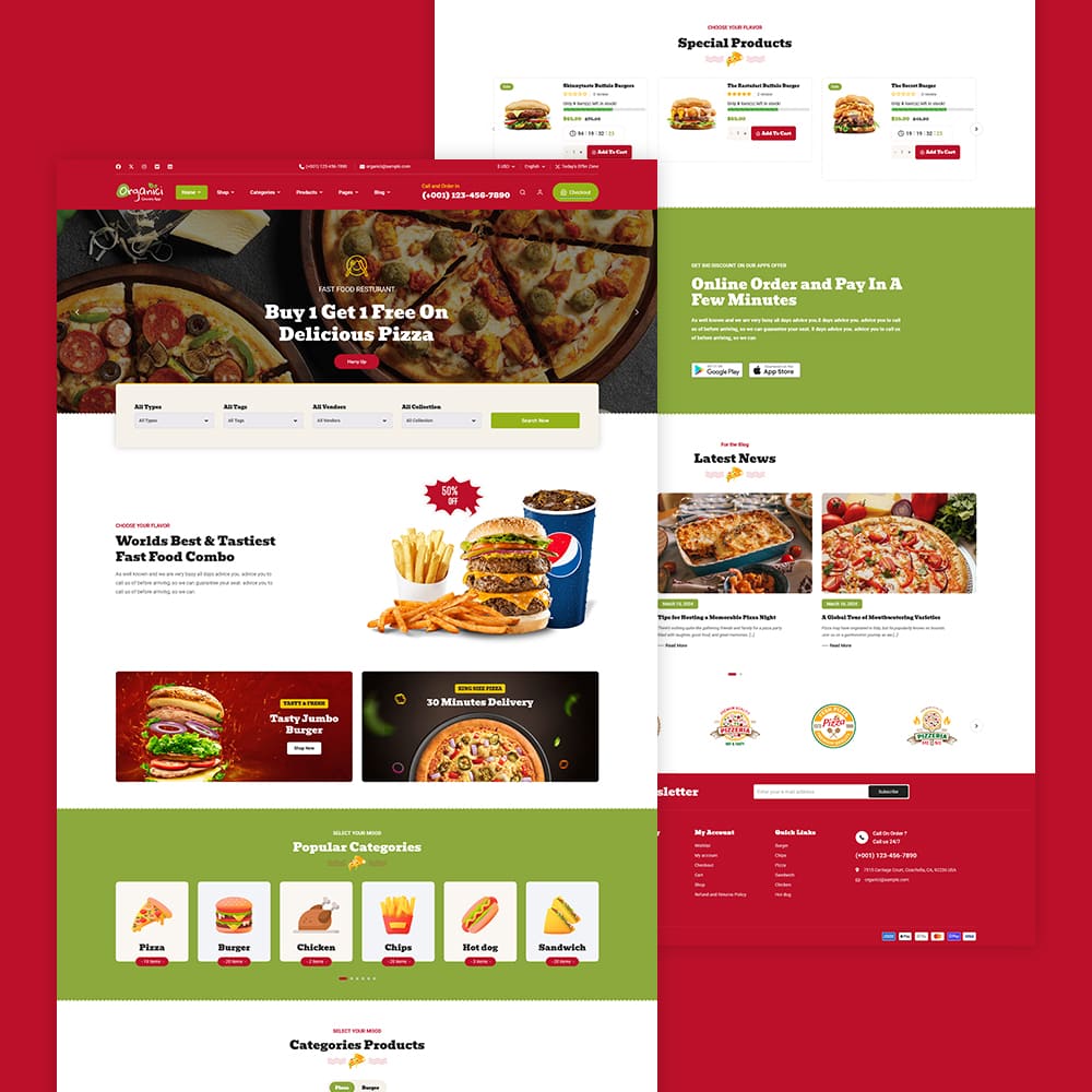Organici - Fresh Food & Grocery Store - WooCommerce Multi-Purpose Theme Organici - Fresh Food & Grocery Store - WooCommerce Multi-Purpose Theme