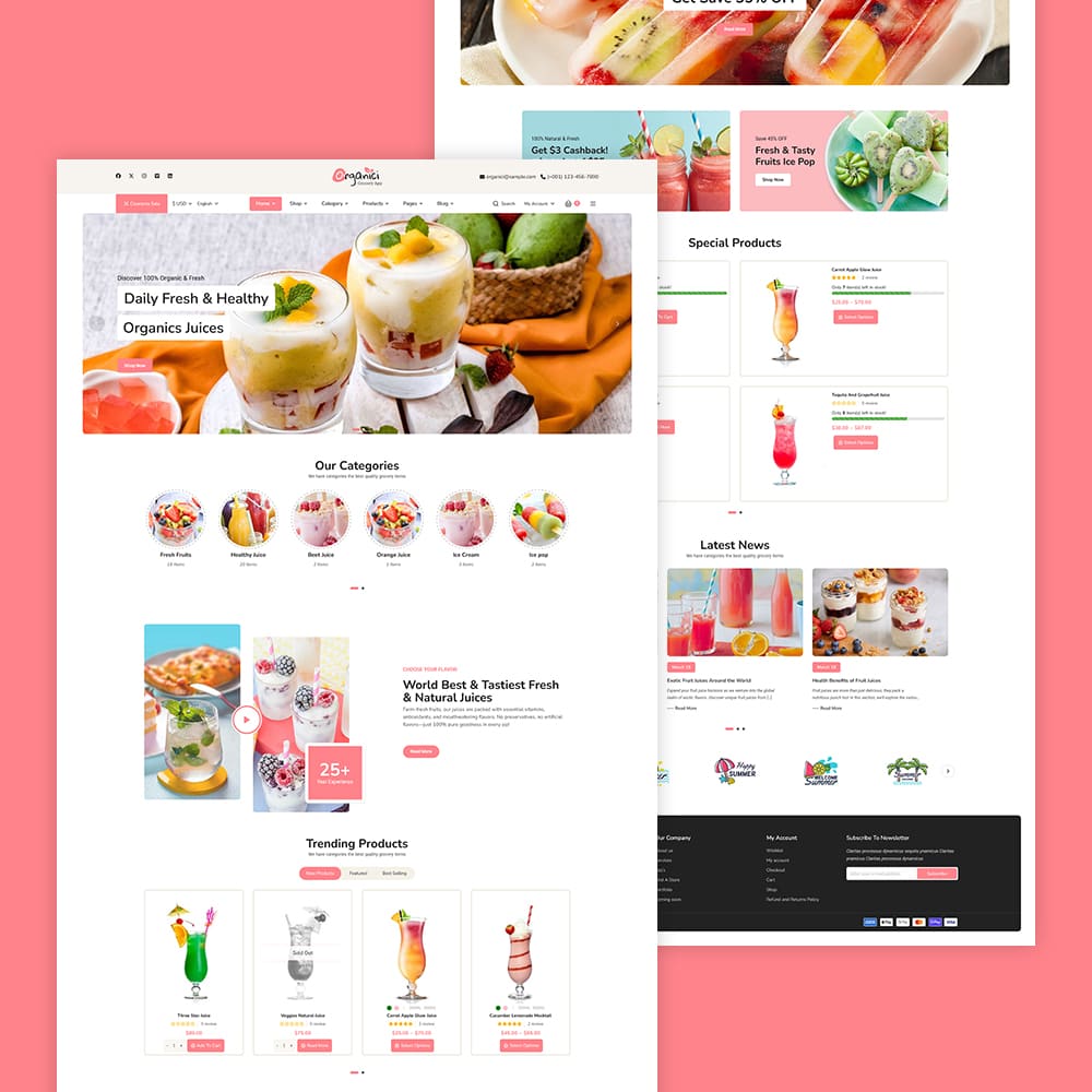 Organici - Fresh Food & Grocery Store - WooCommerce Multi-Purpose Theme Organici - Fresh Food & Grocery Store - WooCommerce Multi-Purpose Theme