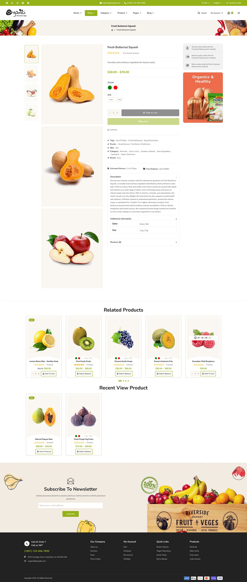Organici - Fresh Food & Grocery Store - WooCommerce Multi-Purpose Theme Organici - Fresh Food & Grocery Store - WooCommerce Multi-Purpose Theme