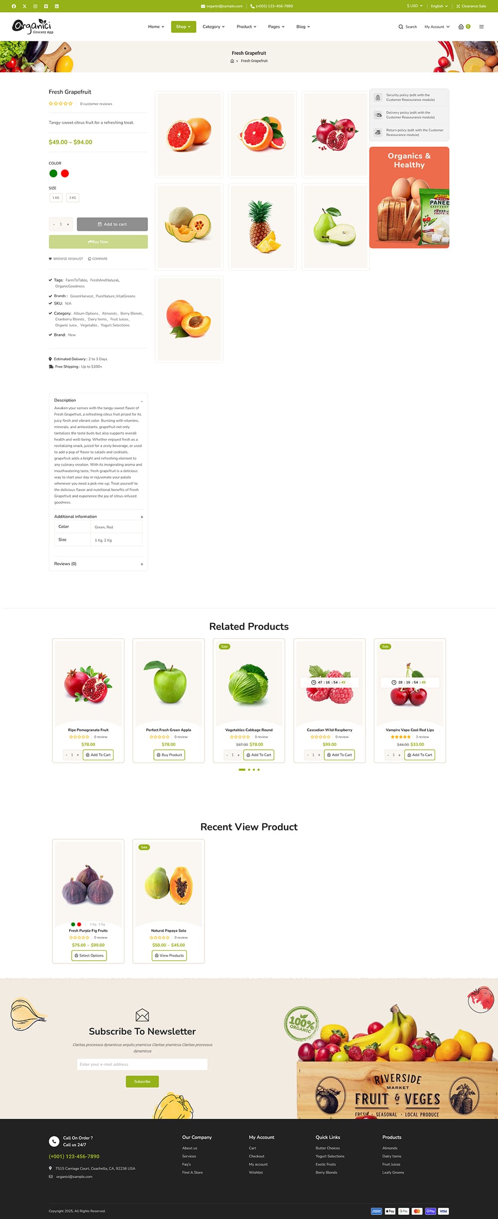 Organici - Fresh Food & Grocery Store - WooCommerce Multi-Purpose Theme Organici - Fresh Food & Grocery Store - WooCommerce Multi-Purpose Theme
