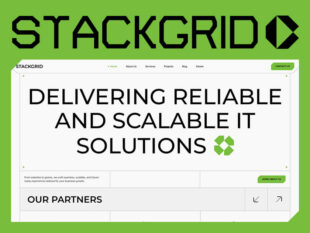 StackGrid - Szablon Webflow dla agencji SaaS i technologii