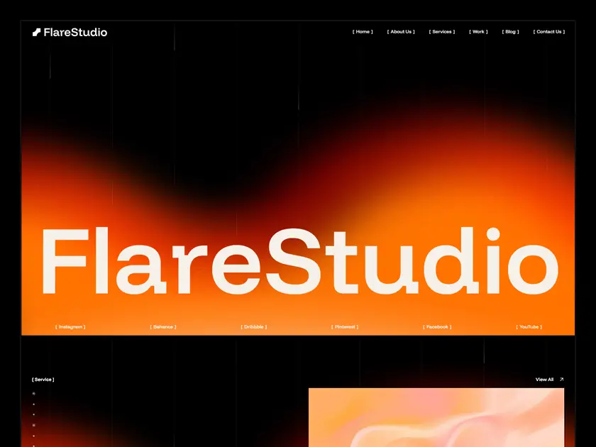 Flarestudio - Portfolio & Creative Agency Webflow Template